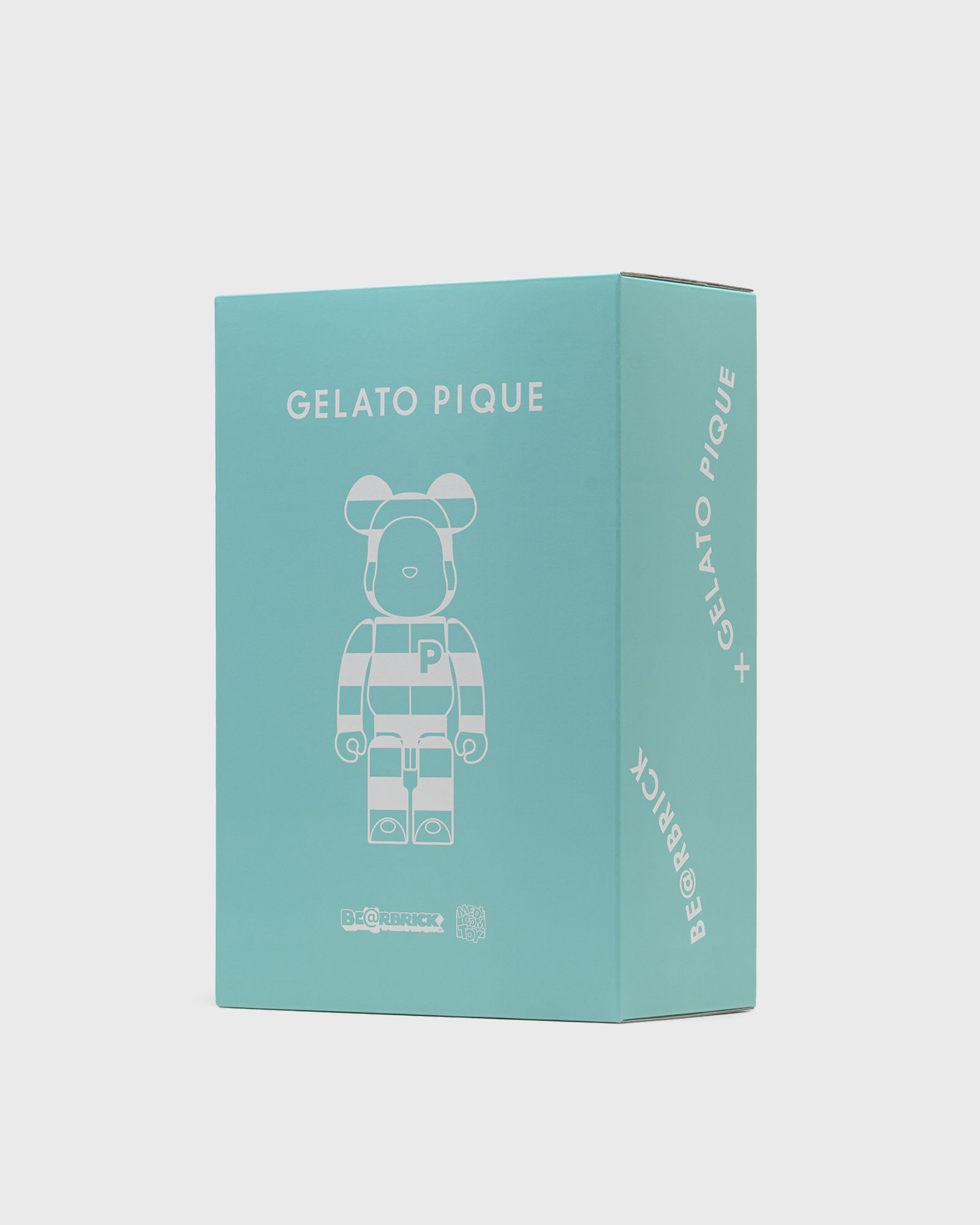 BEARBRICK 400% GELATO PIQUE MINT WHITE