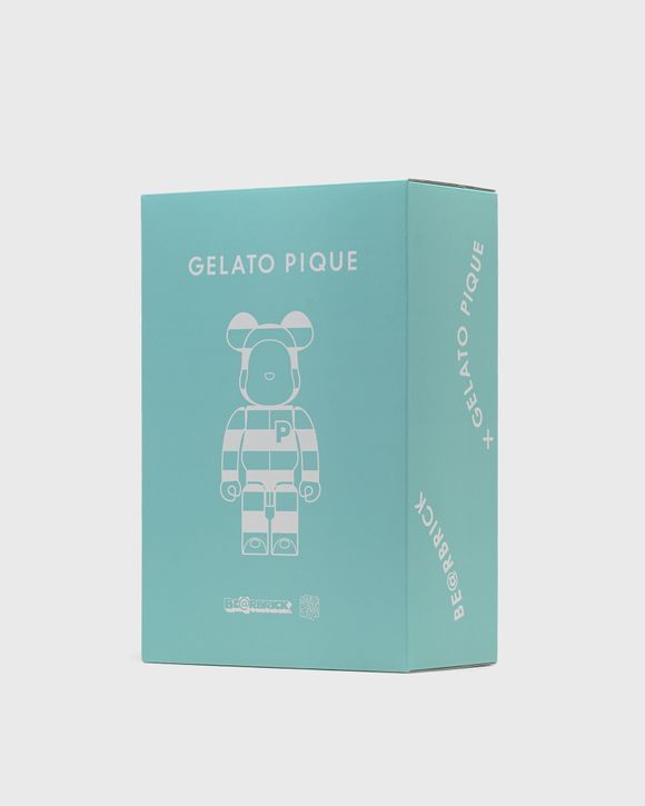 BEARBRICK 400% GELATO PIQUE MINT WHITE