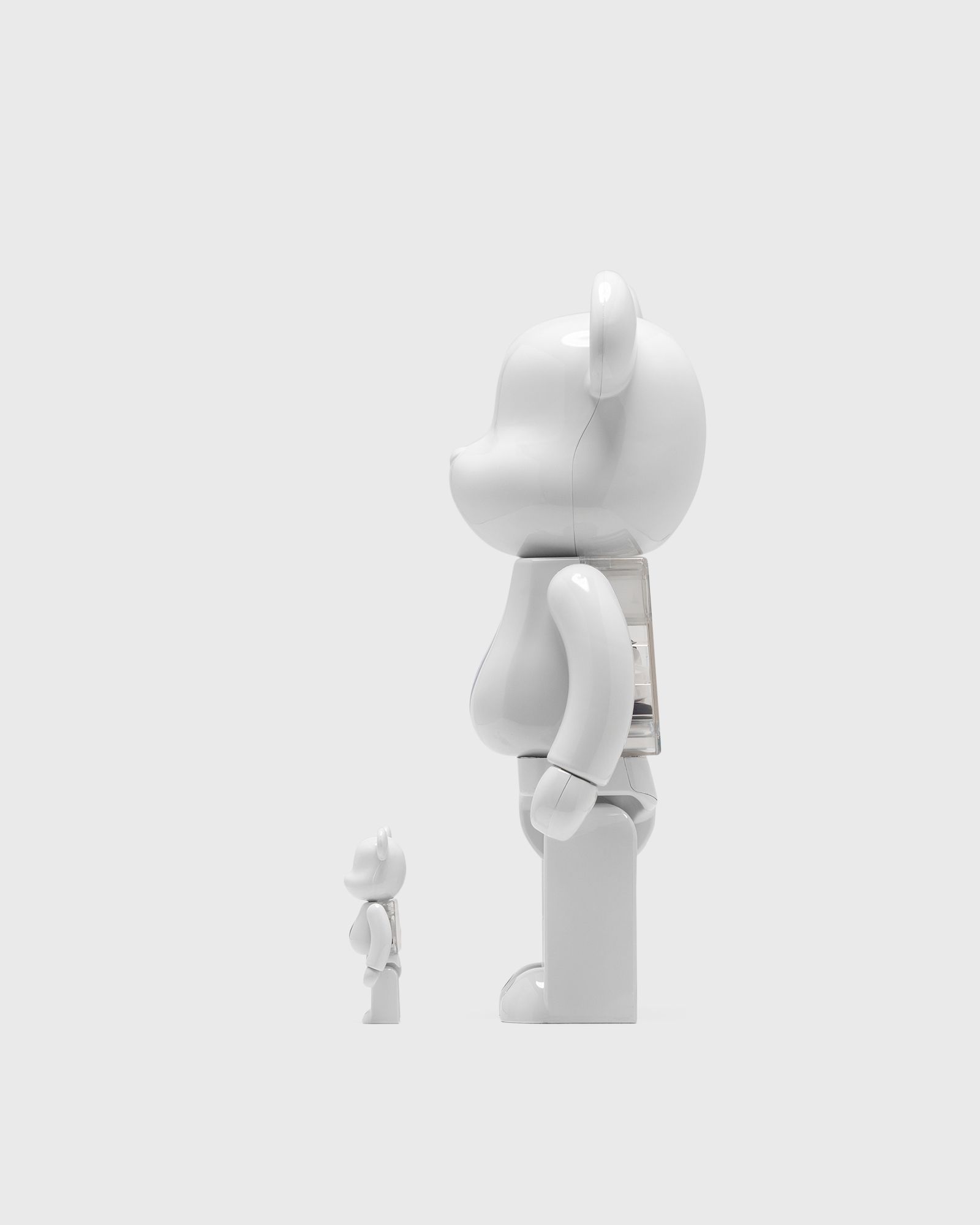 BEARBRICK 400% PIL WHITE CHROME 2-PACK