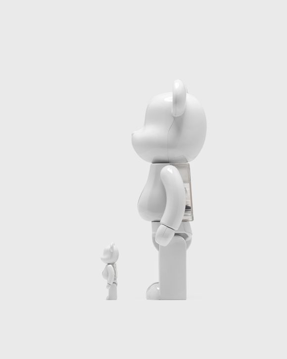 MEDICOM BEARBRICK 400% PIL WHITE CHROME 2-PACK Multi - MULTI