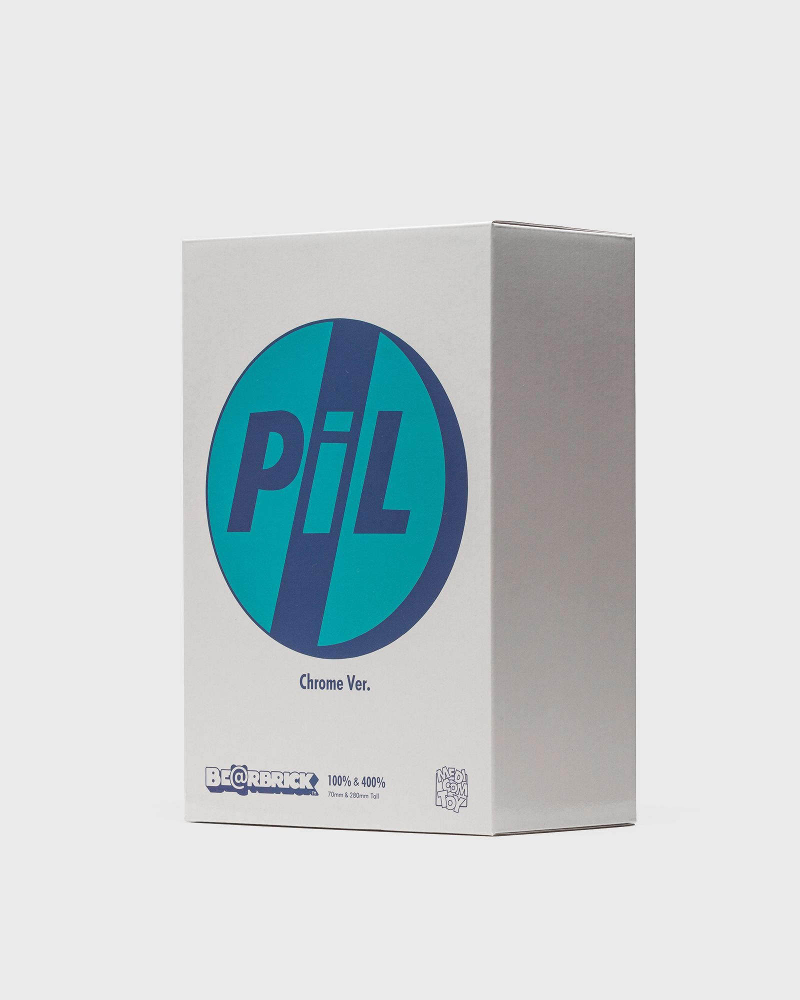 BEARBRICK 400% PIL WHITE CHROME 2-PACK