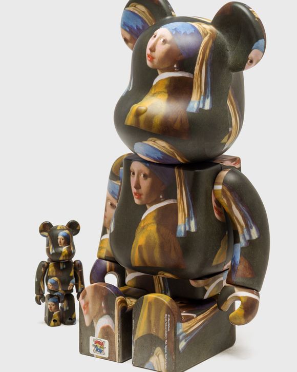 MEDICOM BEARBRICK 400% VERMEER GIRL WITH A PEARL EARRING 2-PACK