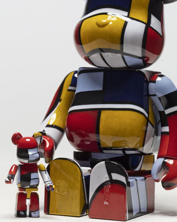 MEDICOM BEARBRICK 400% PIET MONDRIAN 2-PACK Multi - MULTI