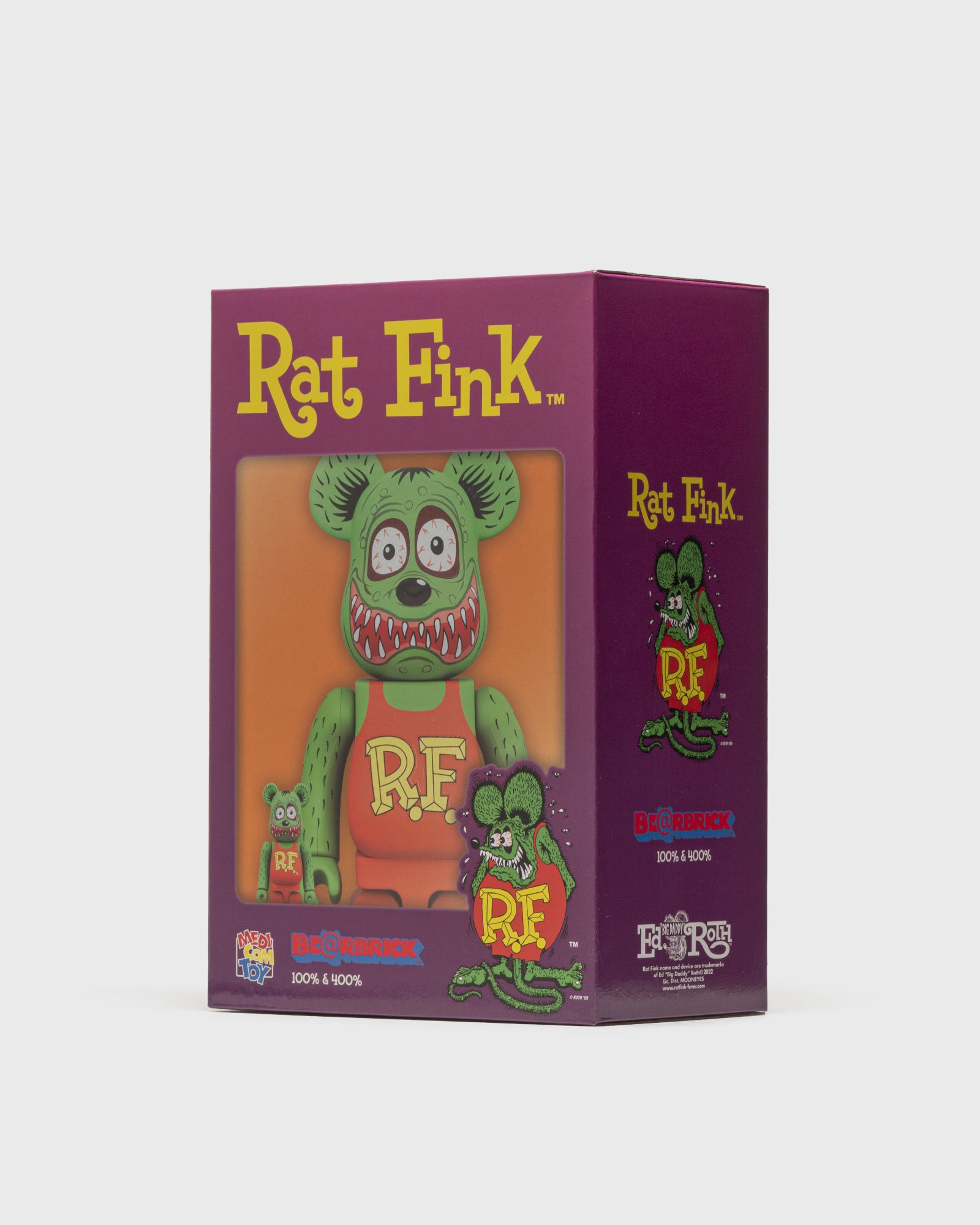BEARBRICK 400% RAT FINK 2-PACK