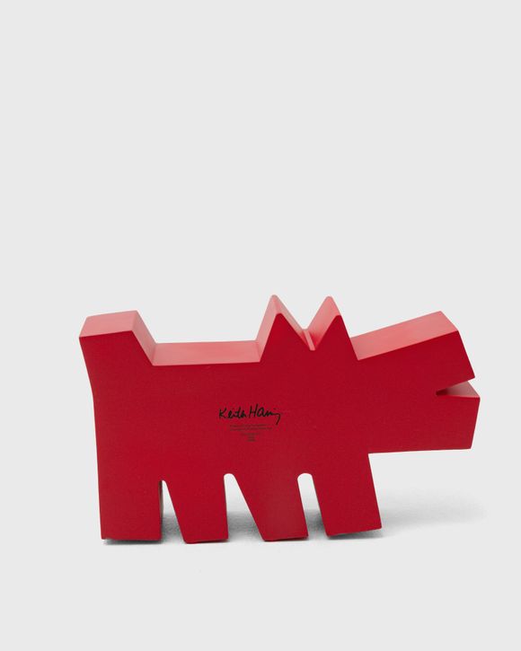 MEDICOM KEITH HARING BARKING DOG STATUE ORIGINAL Black/Red - MULTI