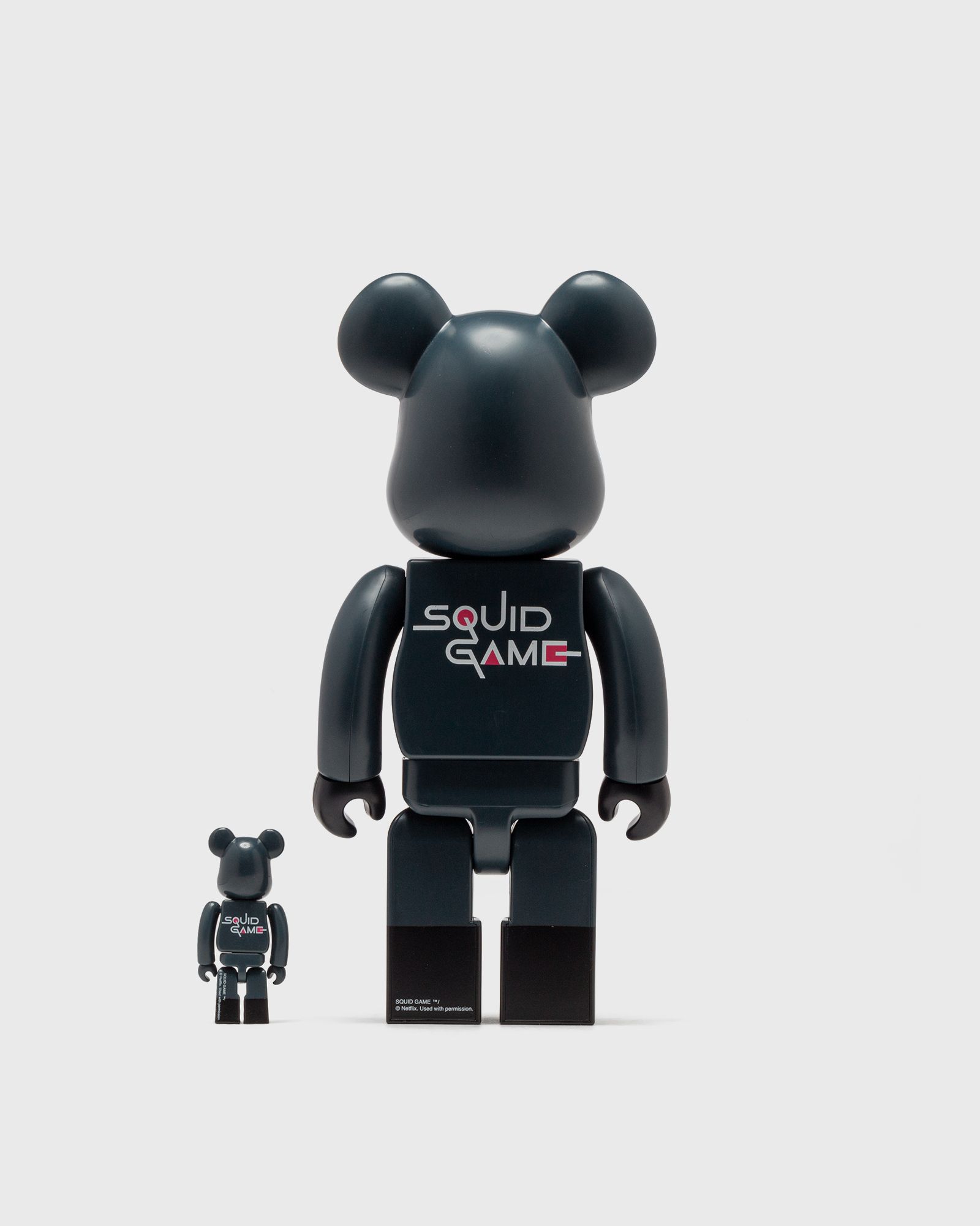 BE@RBRICK B@BY MATT BLACK Ver. 400％&100％ MEDICOM BEARBRICK 400% SQUID GAME FRONT MAN 2-PACK Black