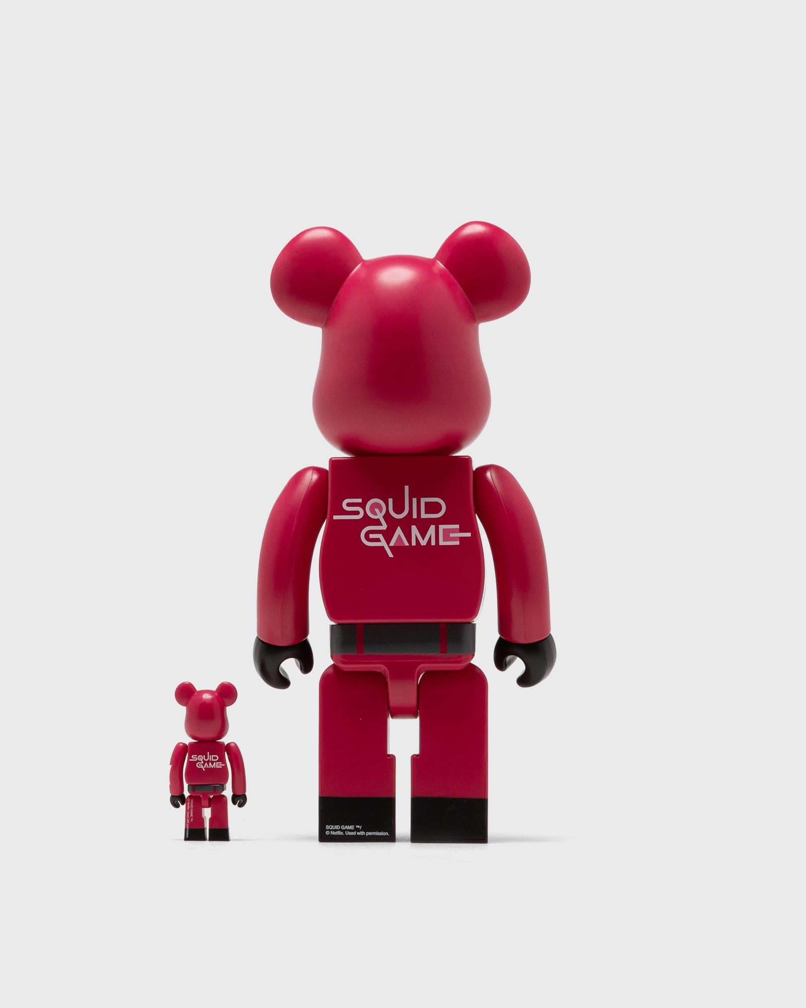 MEDICOM BEARBRICK 400% SQUID GAME MANAGER 2-PACK Red | BSTN
