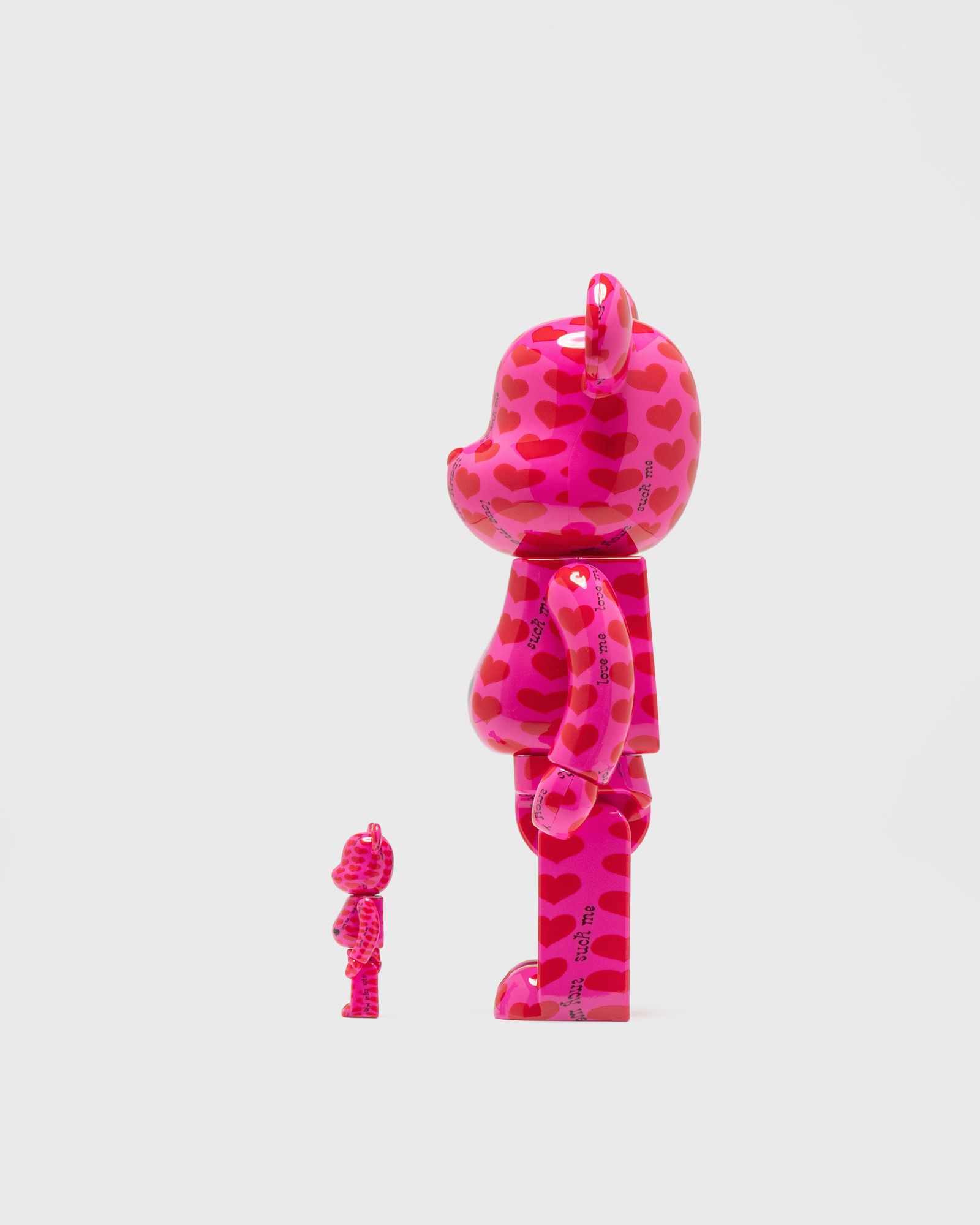 MEDICOM TOY - BE@RBRICK Pink Heart 100％ &amp; 400％ medicom Be@rbrick Pink Heart 100％ and 400% Set by Medicom Toys