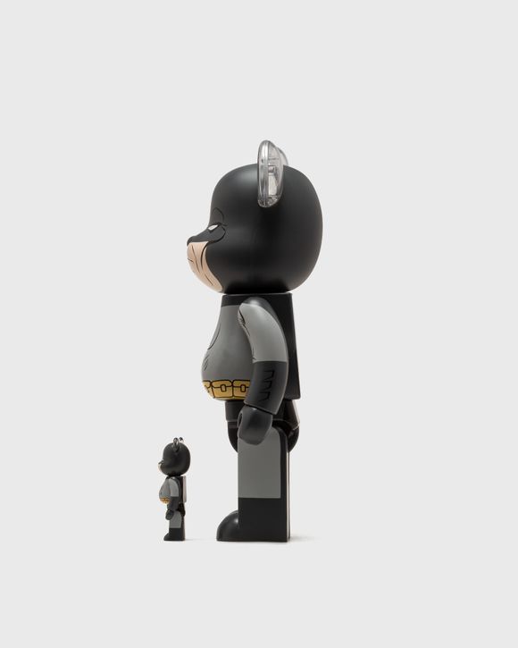 MEDICOM BEARBRICK 400% THE DARK KNIGHT RETURNS BATMAN 2-PACK Black