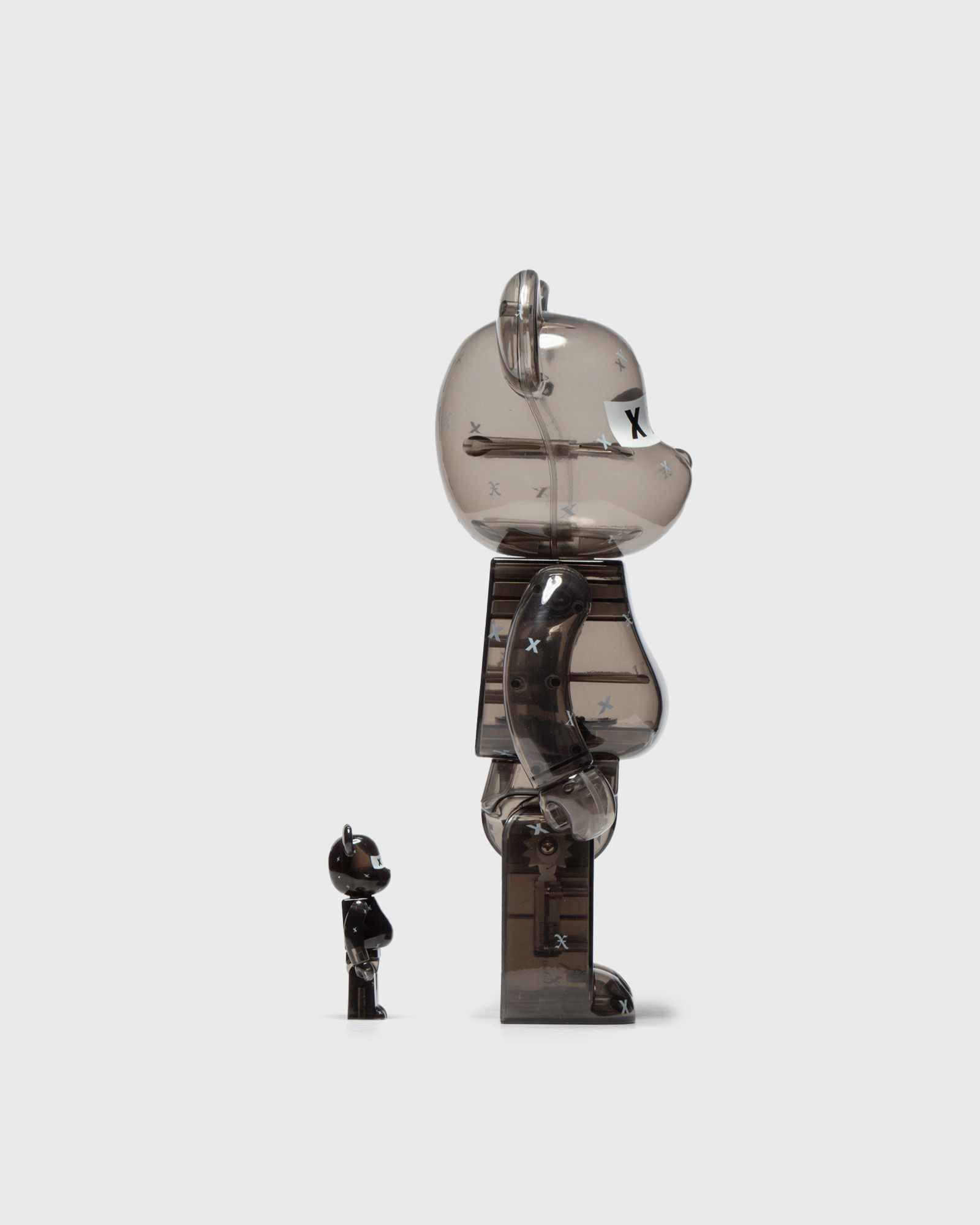 BEARBRICK 400% GOD SELECTION XXX BLACK CLEAR 2-PACK