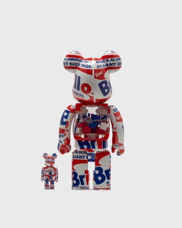 MEDICOM BEARBRICK 400% ANDY WARHOL BRILLO 2022 2-PACK Multi | BSTN