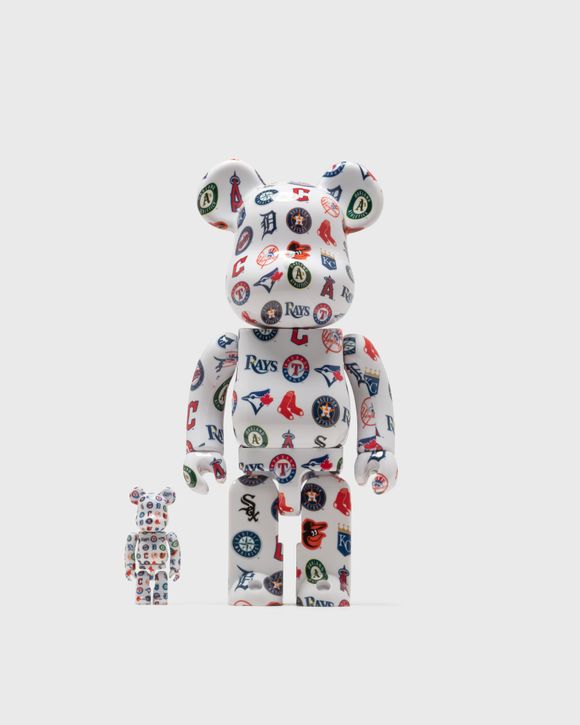 MEDICOM BEARBRICK 400% MLB AMERICAN LEAGUE 2-PACK Multi - WHITE