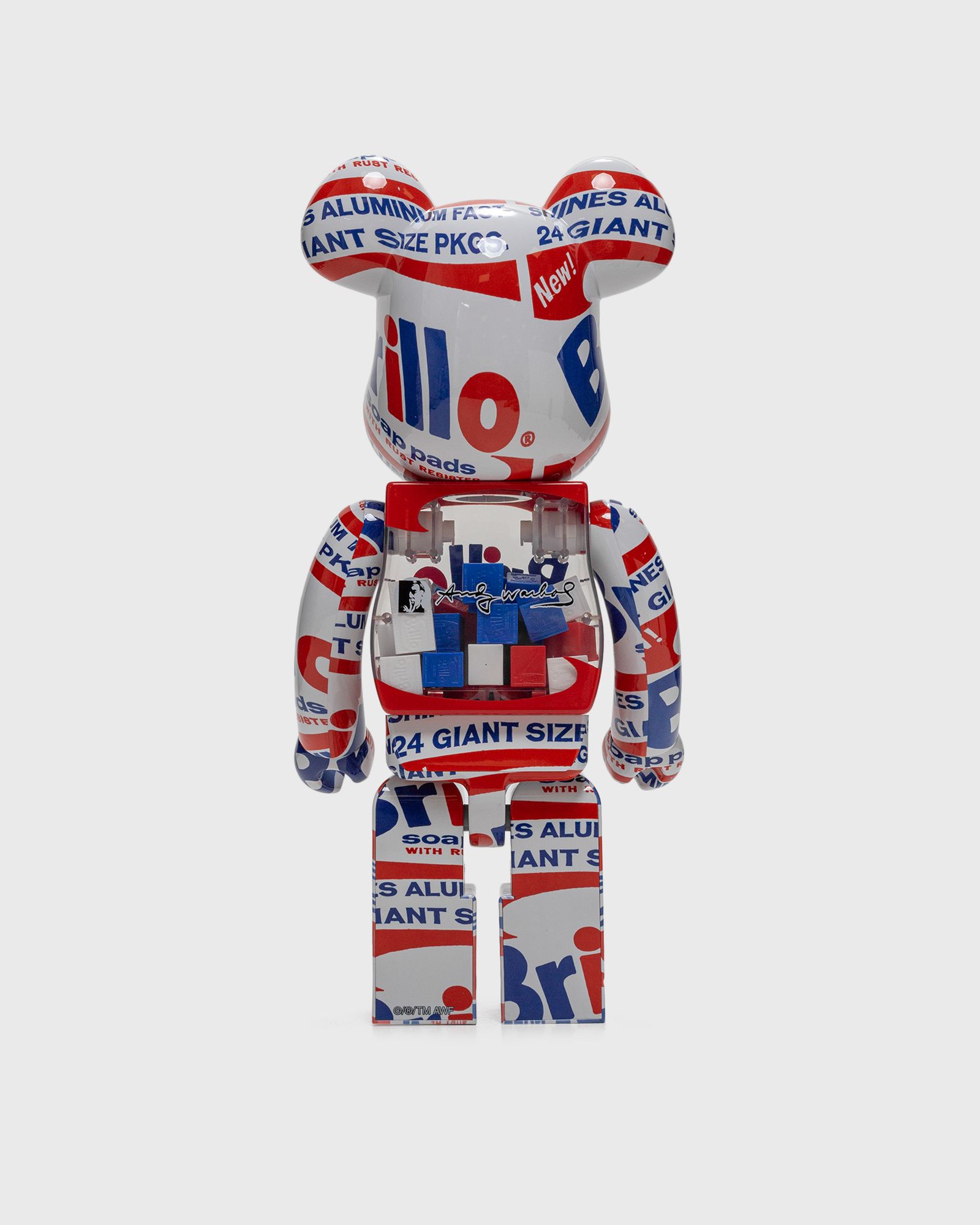 BEARBRICK 1000% ANDY WARHOL BRILLO 2022