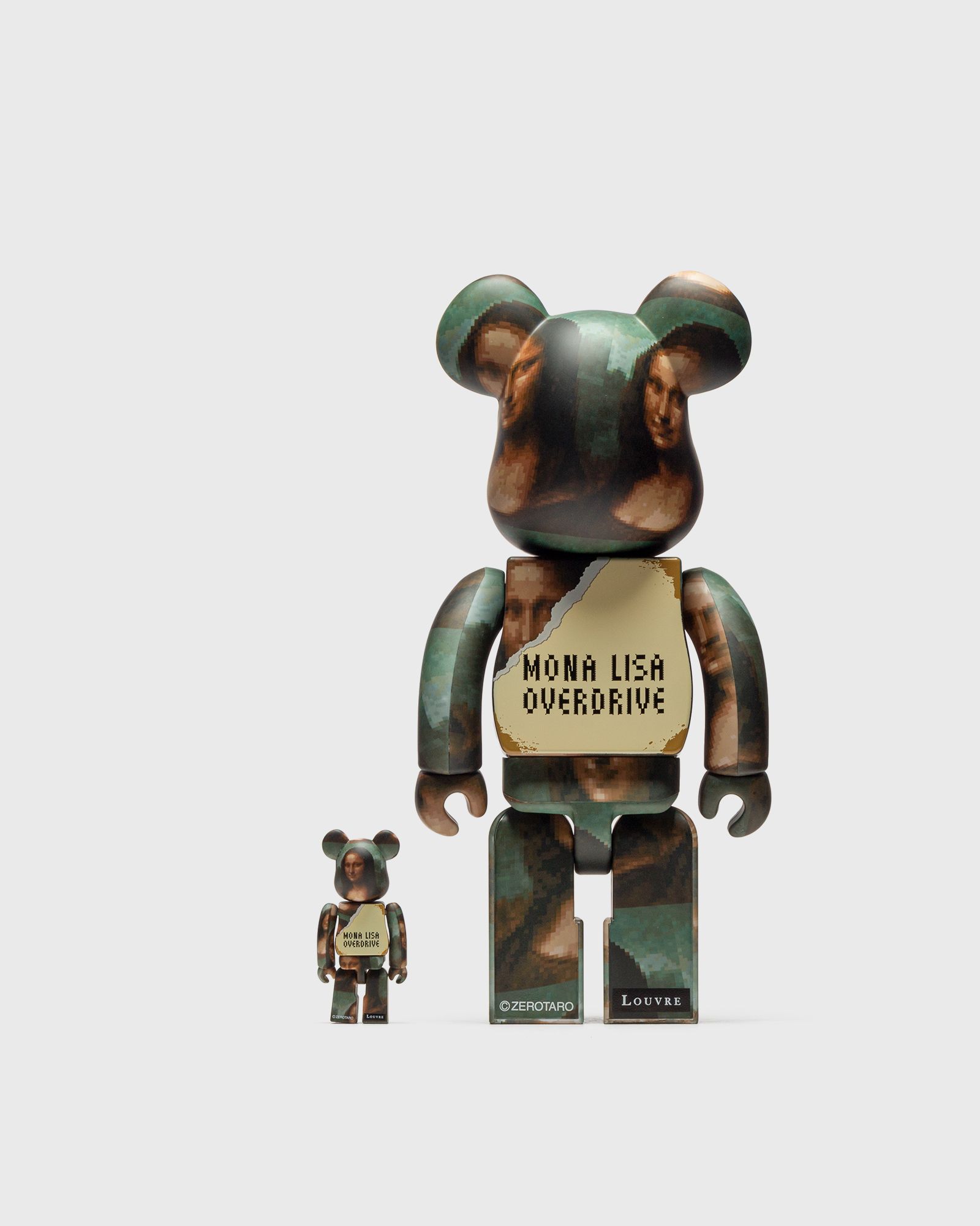 BEARBRICK 400% ZEROTARO MONA LISA OVERDRIVE 2-PACK