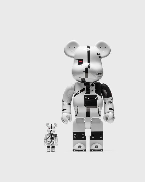 BEARBRICK 400% ACRONYM WHITE CHROME 2-PACK