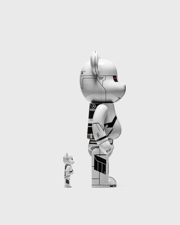 BEARBRICK 400% ACRONYM WHITE CHROME 2-PACK