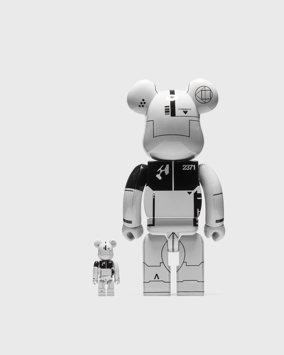 BEARBRICK 400% ACRONYM WHITE CHROME 2-PACK