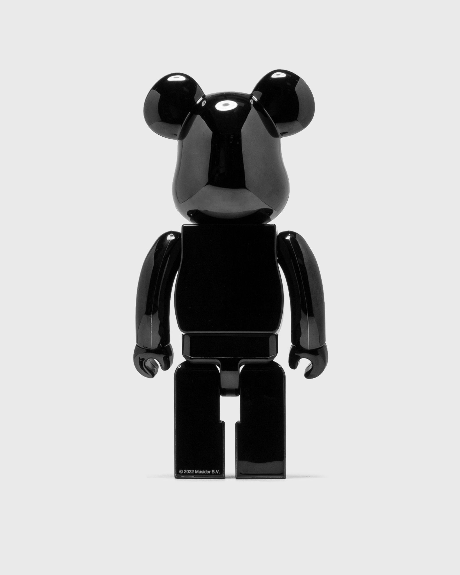 BEARBRICK 1000% THE ROLLING STONES LOGO BLACK CHROME