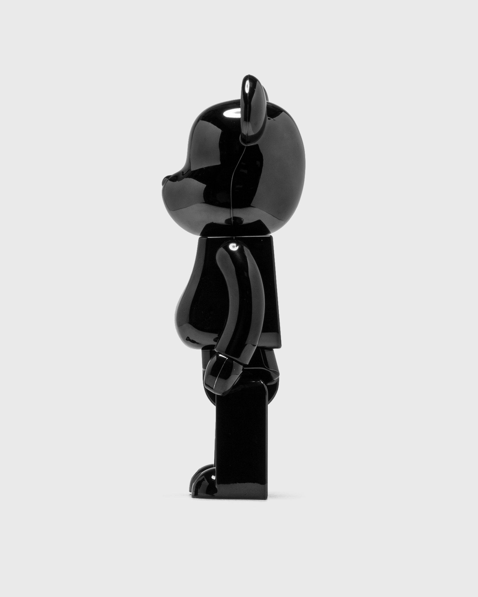 BEARBRICK 1000% THE ROLLING STONES LOGO BLACK CHROME