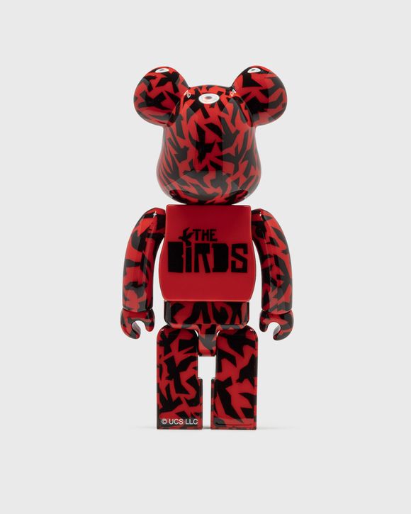 MEDICOM BEARBRICK 1000% ALFRED HITCHCOCK THE BIRDS Black/Red - BLACK/RED