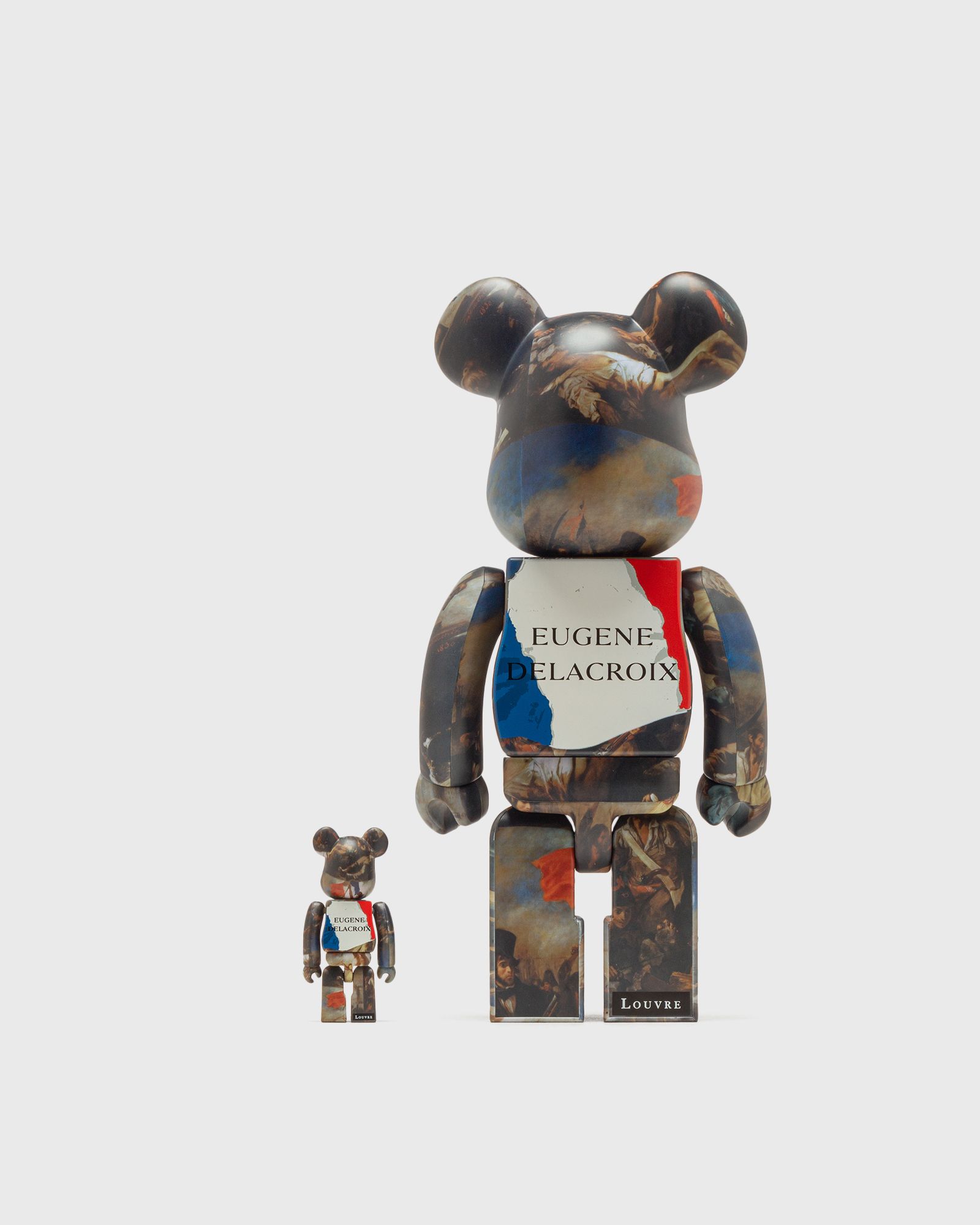 BEARBRICK 400% DELACROIX LIBERTY LEADING THE PEOPLE 2-PACK