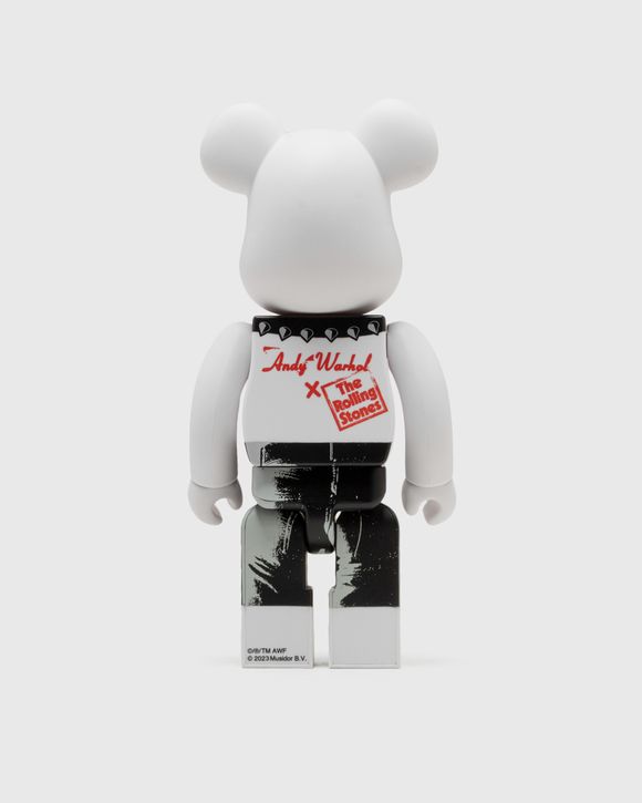 MEDICOM BEARBRICK 1000% ANDY WARHOL X THE ROLLING STONES STICKY FINGERS  Black/White - WHITE/BLACK