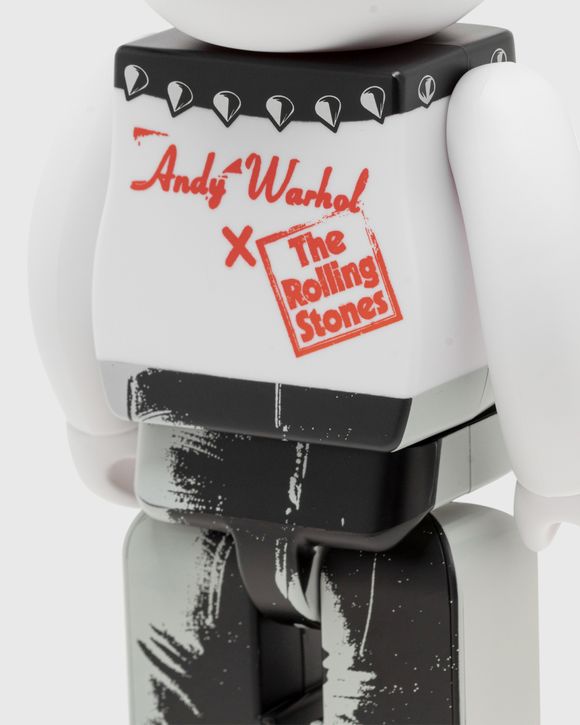 MEDICOM BEARBRICK 1000% ANDY WARHOL X THE ROLLING STONES STICKY FINGERS  Black/White - WHITE/BLACK