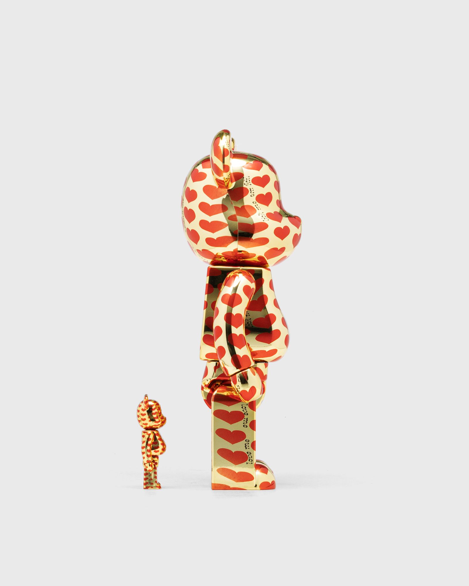 BEARBRICK 400% AMPLIFIER GOLD HEART 2-PACK
