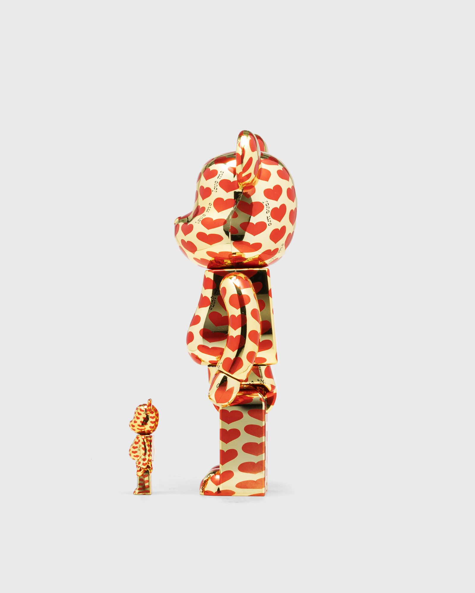 BEARBRICK 400% AMPLIFIER GOLD HEART 2-PACK