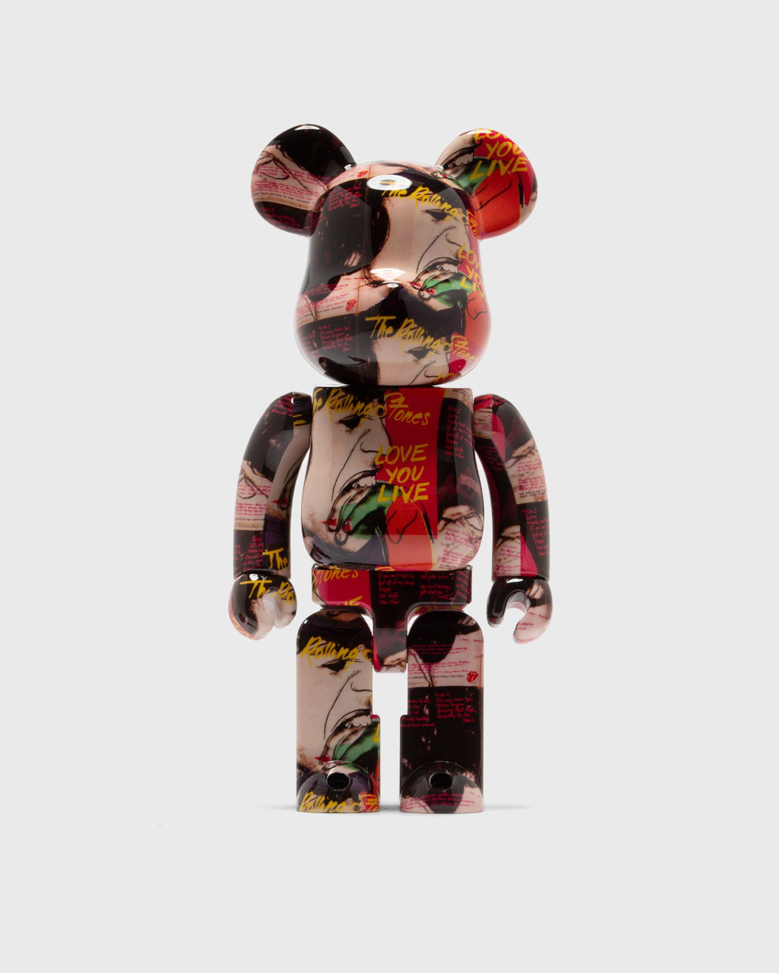 BEARBRICK 1000% ANDY WARHOL X THE ROLLING STONES LOVE YOU LIVE