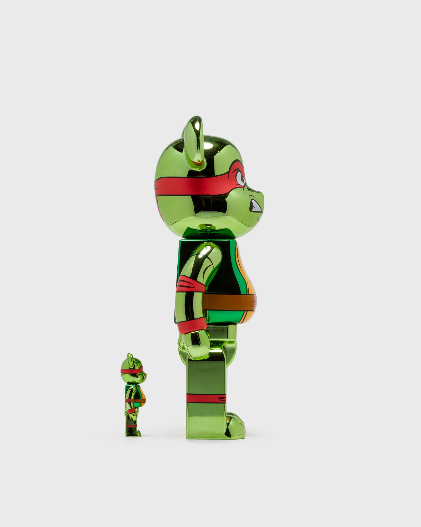 BEARBRICK 400% TMNT RAPHAEL CHROME 2-PACK