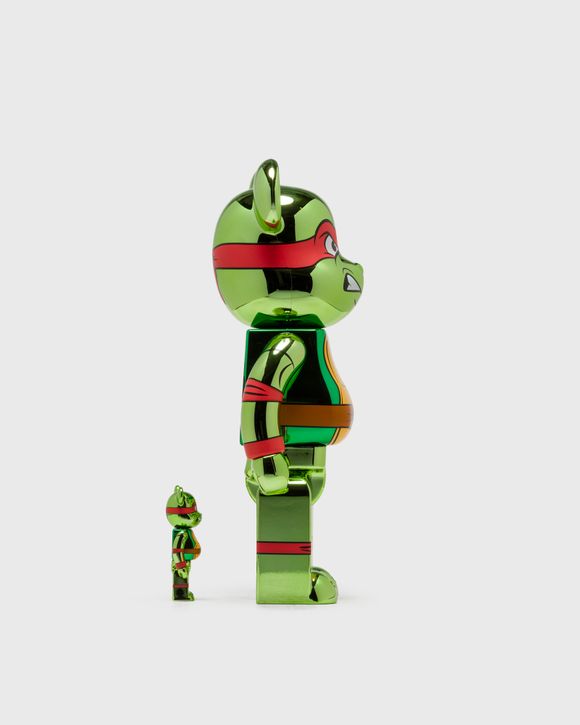 BEARBRICK 400% TMNT RAPHAEL CHROME 2-PACK