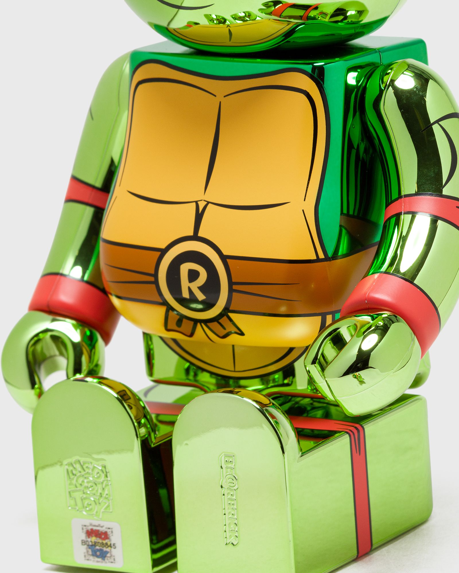 BEARBRICK 400% TMNT RAPHAEL CHROME 2-PACK