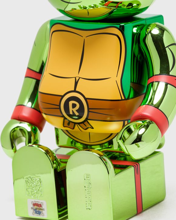 MEDICOM BEARBRICK 400% TMNT RAPHAEL CHROME 2-PACK Green | BSTN Store