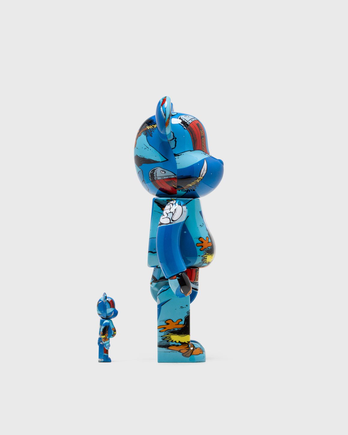 BE@RBRICK - BE@RBRICK The Smurfs 「The Astrosmurf」 MEDICOM BEARBRICK 400% THE SMURFS THE ASTROSMURF 2-PACK Blue