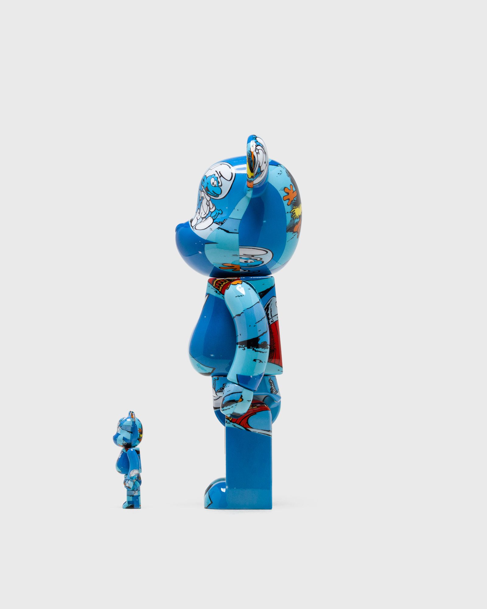 BEARBRICK 400% THE SMURFS THE ASTROSMURF 2-PACK