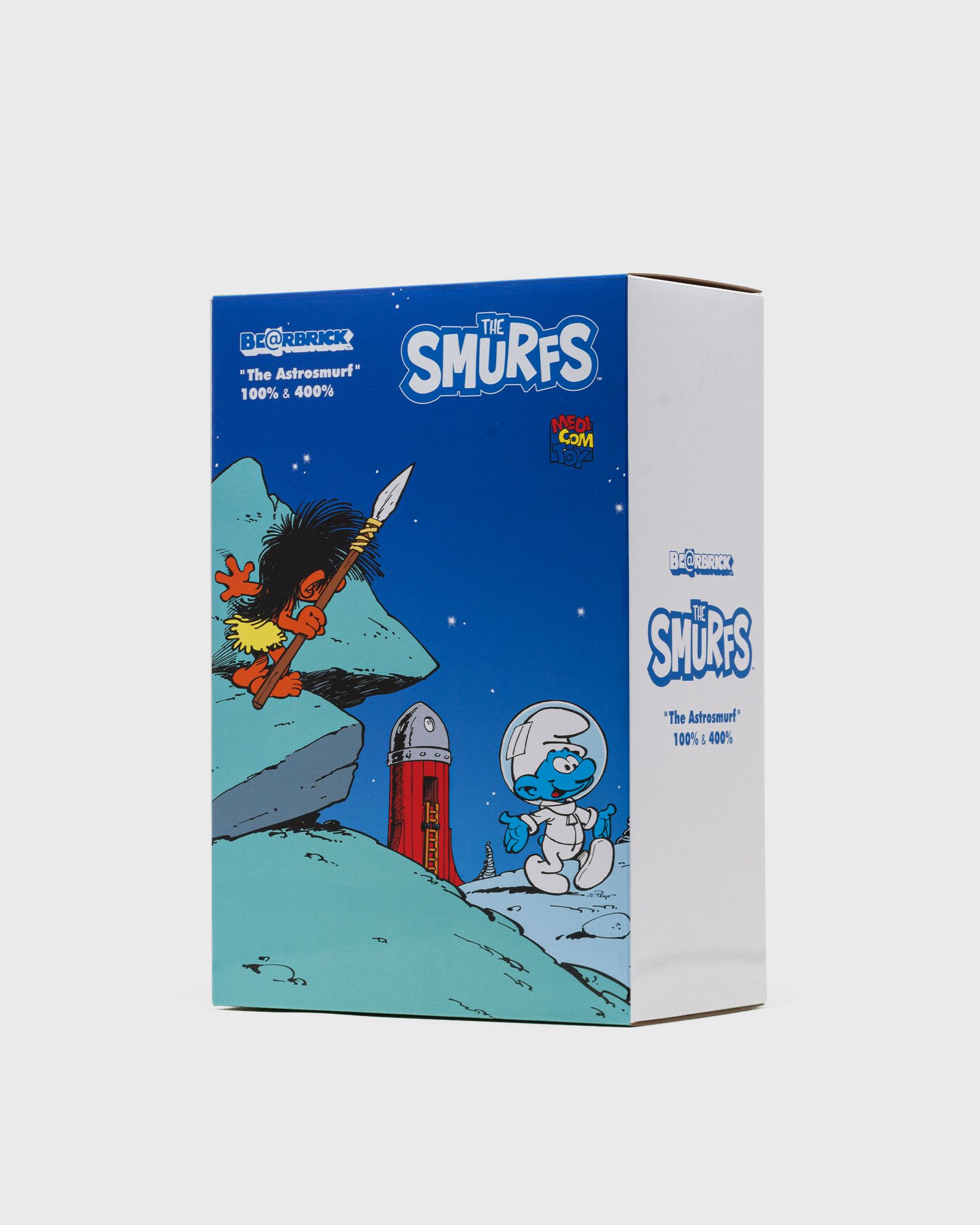 BEARBRICK 400% THE SMURFS THE ASTROSMURF 2-PACK