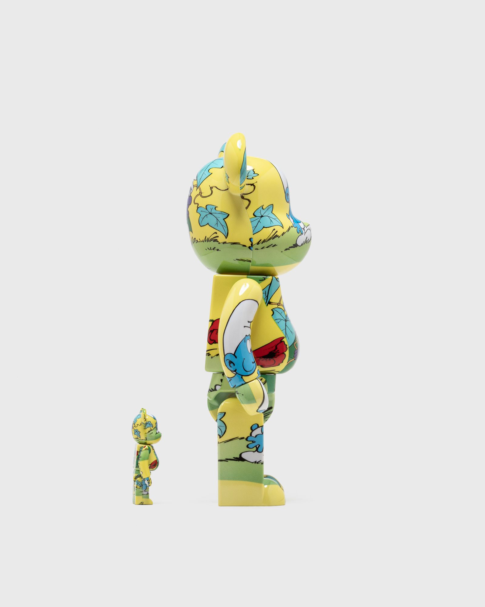 BEARBRICK 400% THE SMURFS THE PURPLE SMURFS 2-PACK