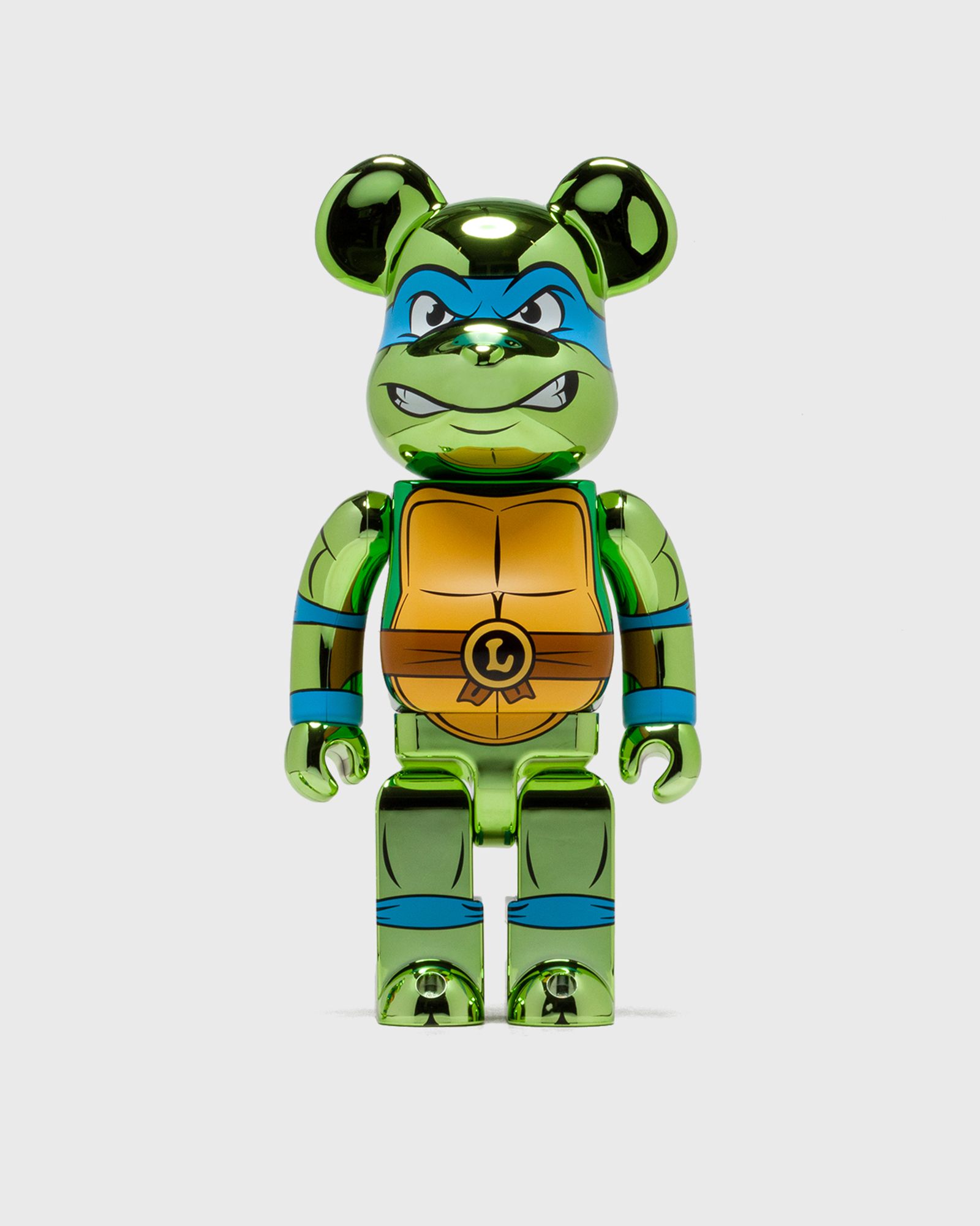 BEARBRICK 1000% TMNT LEONARDO CHROME