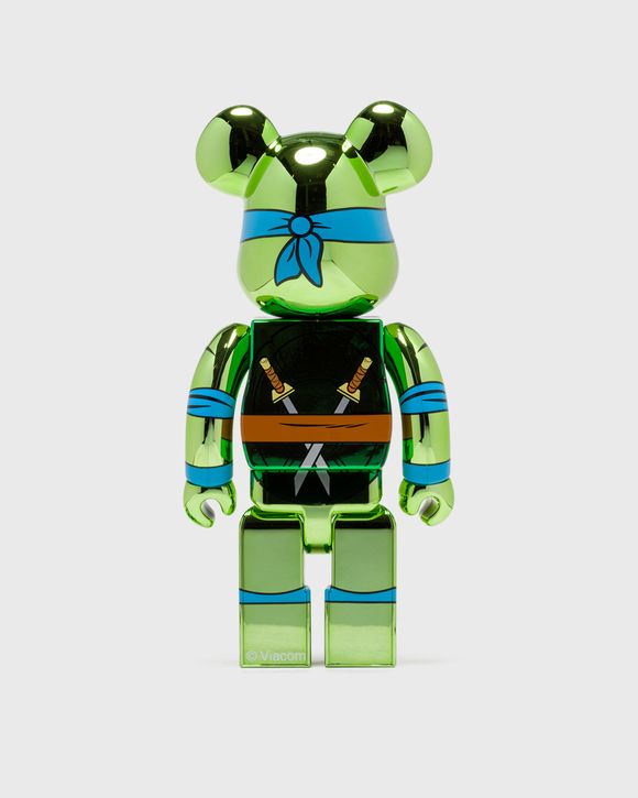 MEDICOM BEARBRICK 1000% TMNT LEONARDO CHROME Green | BSTN Store