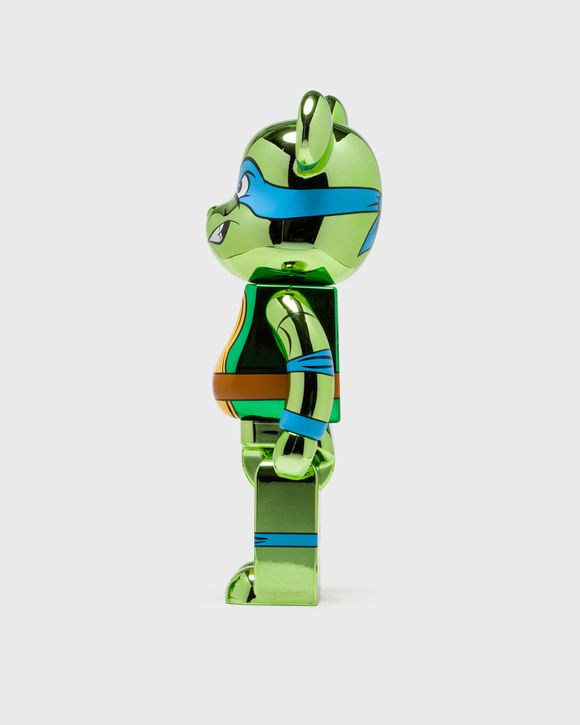 MEDICOM BEARBRICK 1000% TMNT LEONARDO CHROME Green - MULTI