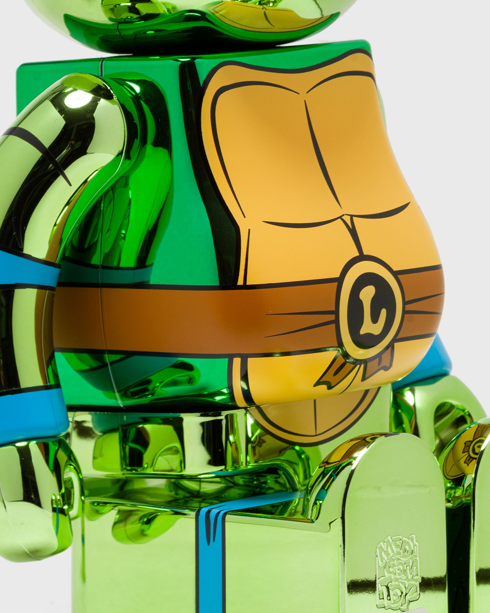 BEARBRICK 1000% TMNT LEONARDO CHROME