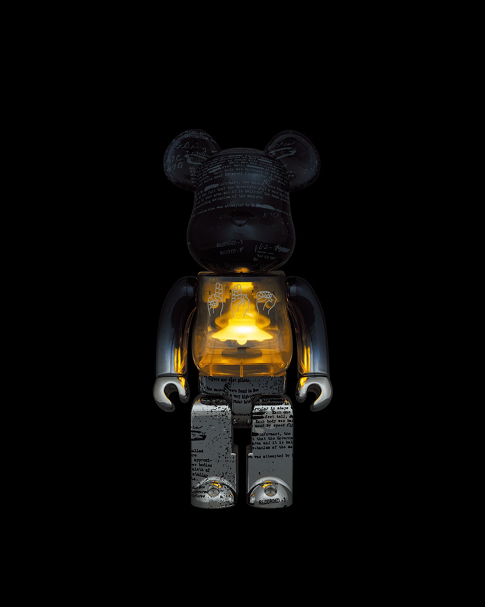 BEARBRICK 400% U.F.O. 2ND VERSION W/ LIGHT