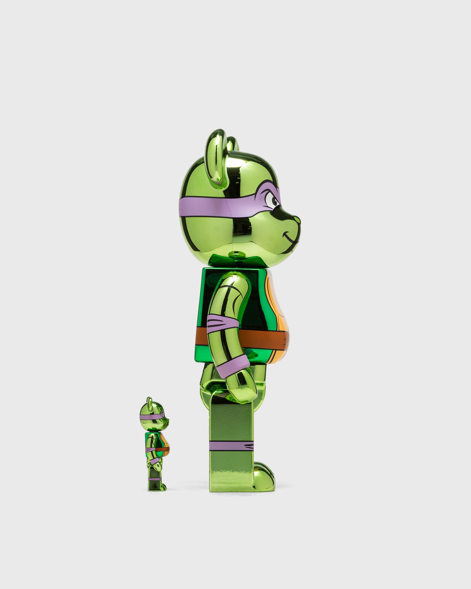 BEARBRICK 400% TMNT DONATELLO CHROME 2-PACK