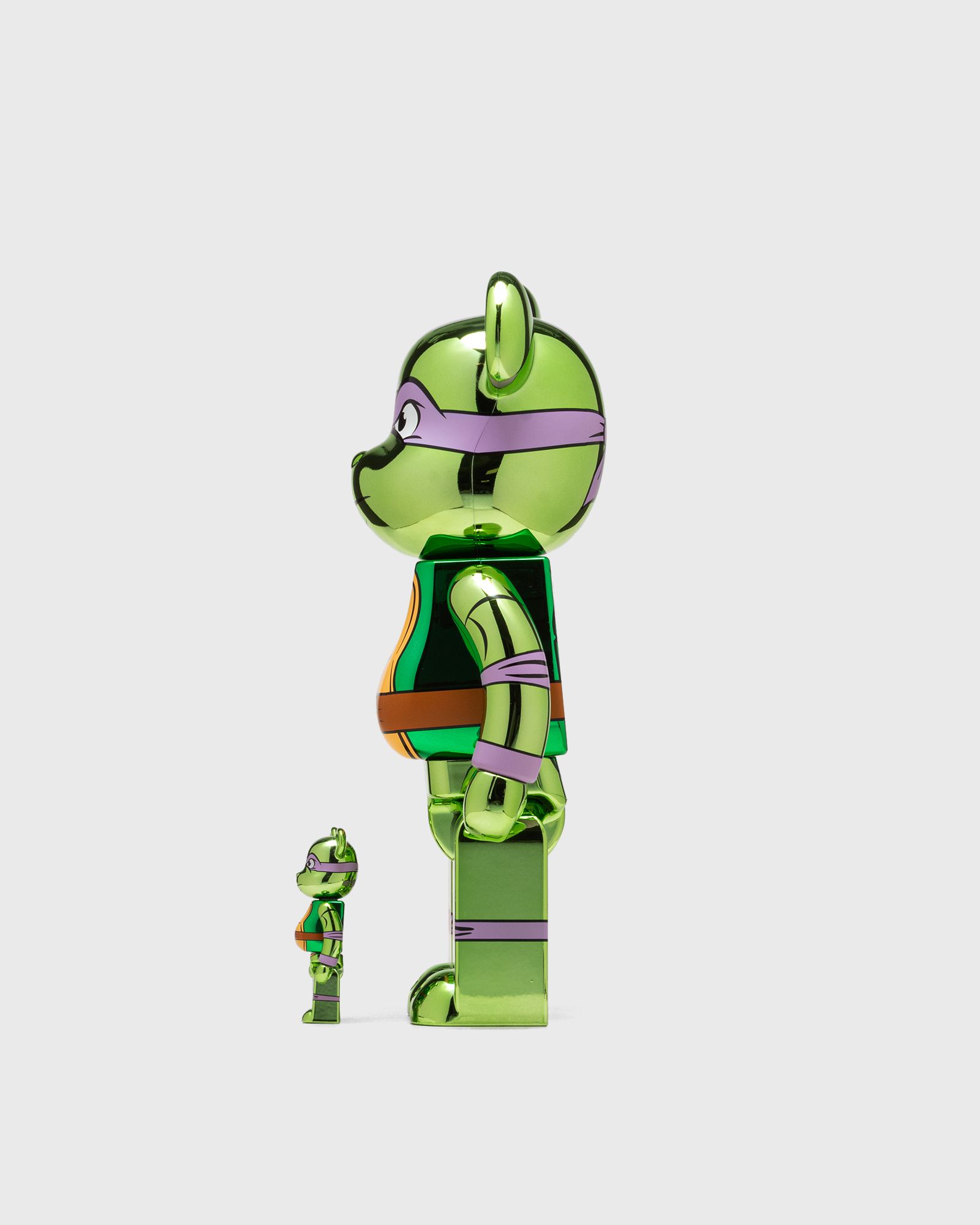 BEARBRICK 400% TMNT DONATELLO CHROME 2-PACK