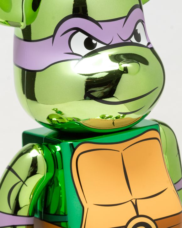 BE@RBRICK DONATELLO CHROME Ve100％ &amp; 400％ Bearbrick Tmnt | eBay