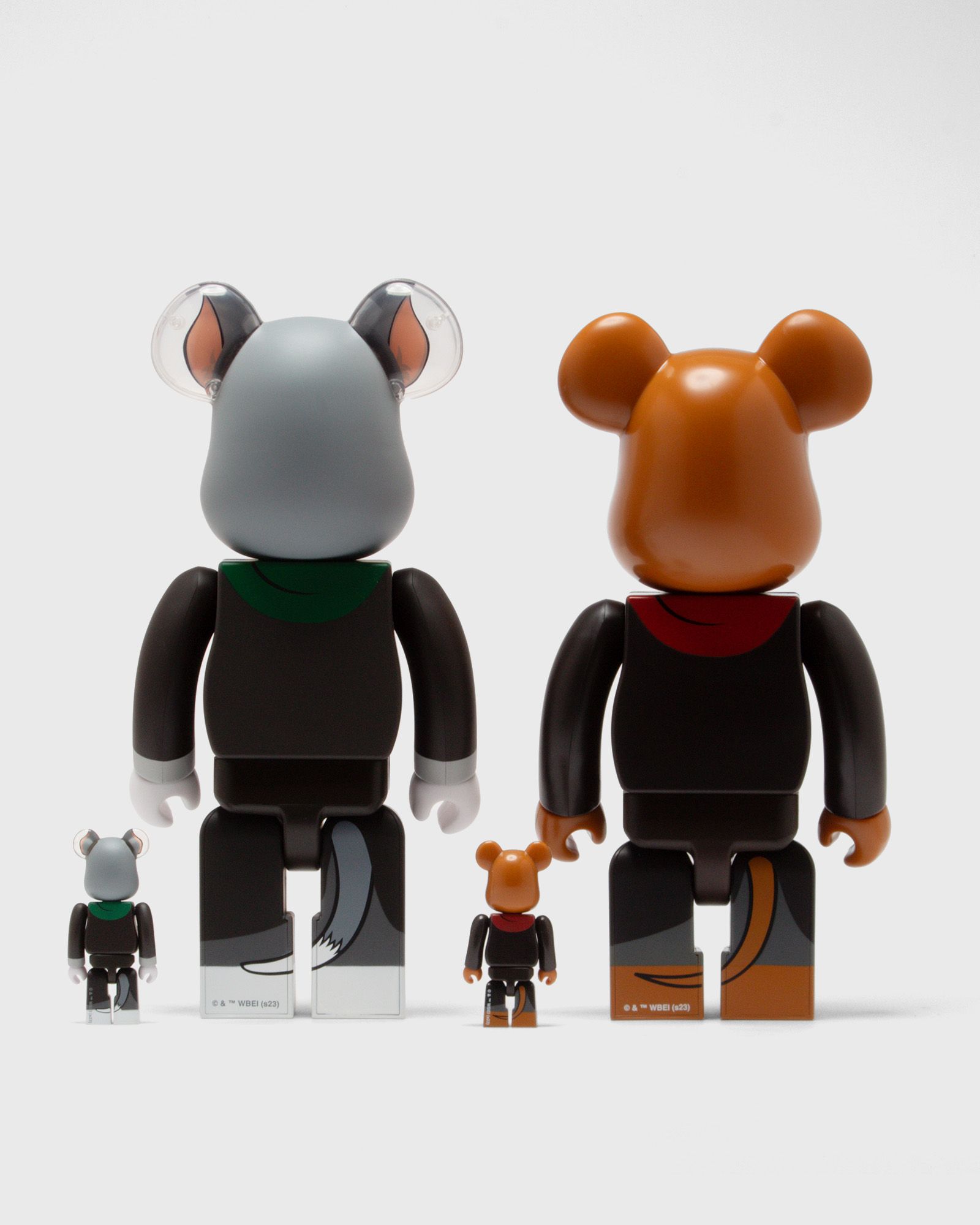BEARBRICK 100% 400% TOM AND JERRY HOGWARTS SET