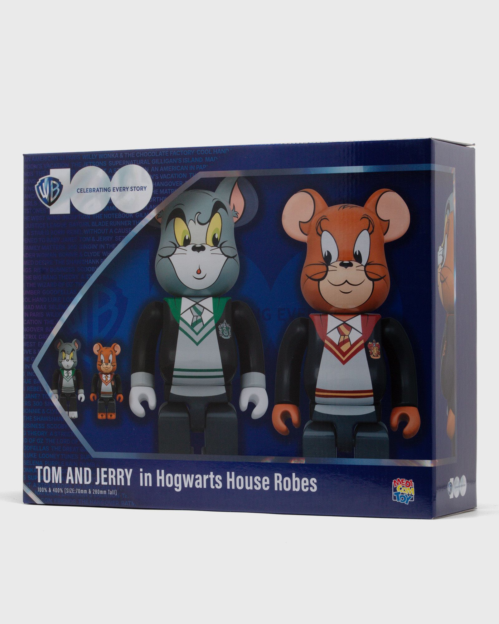 BEARBRICK 100% 400% TOM AND JERRY HOGWARTS SET
