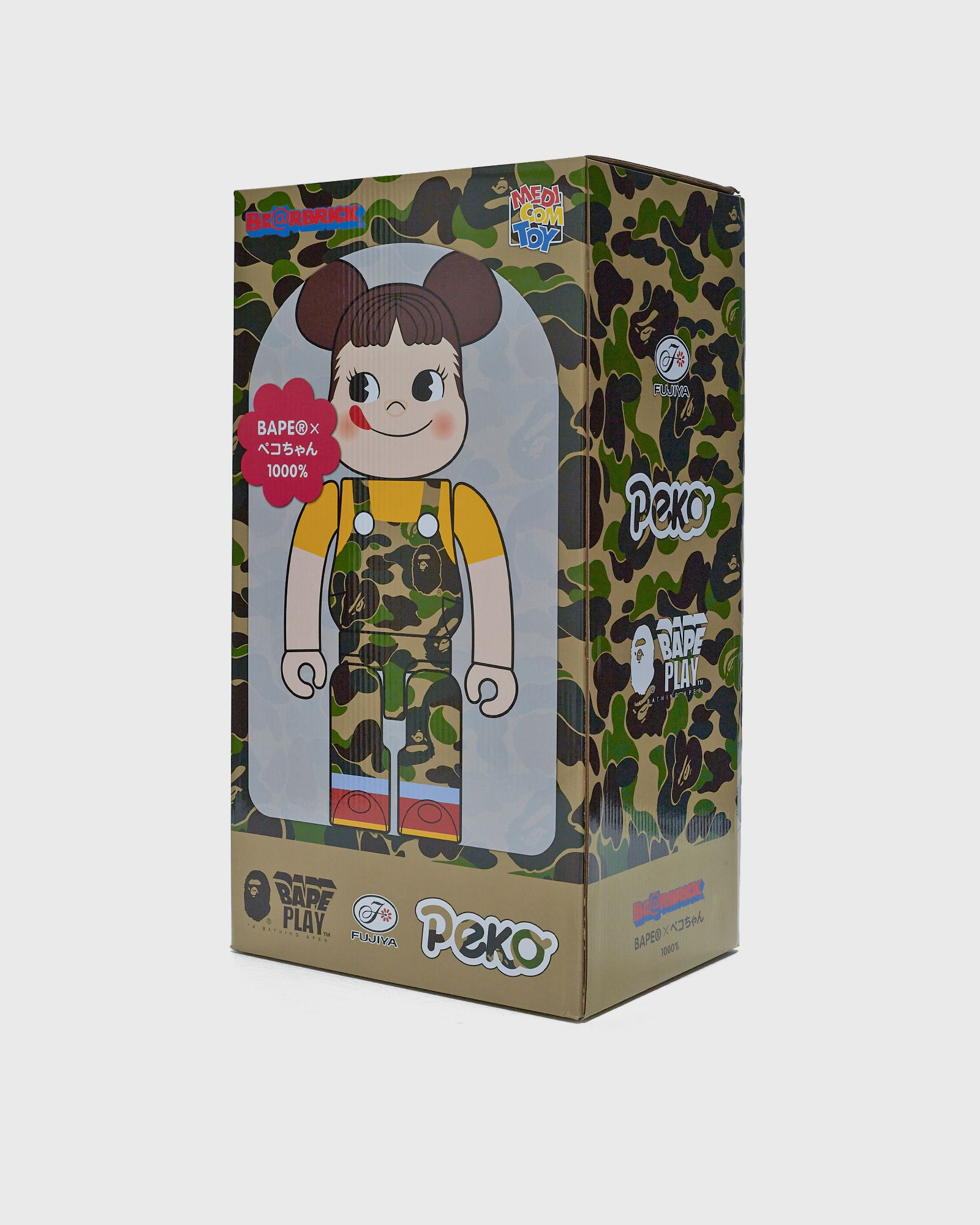 BEARBRICK 1000% BAPE X PEKO-CHAN GREEN
