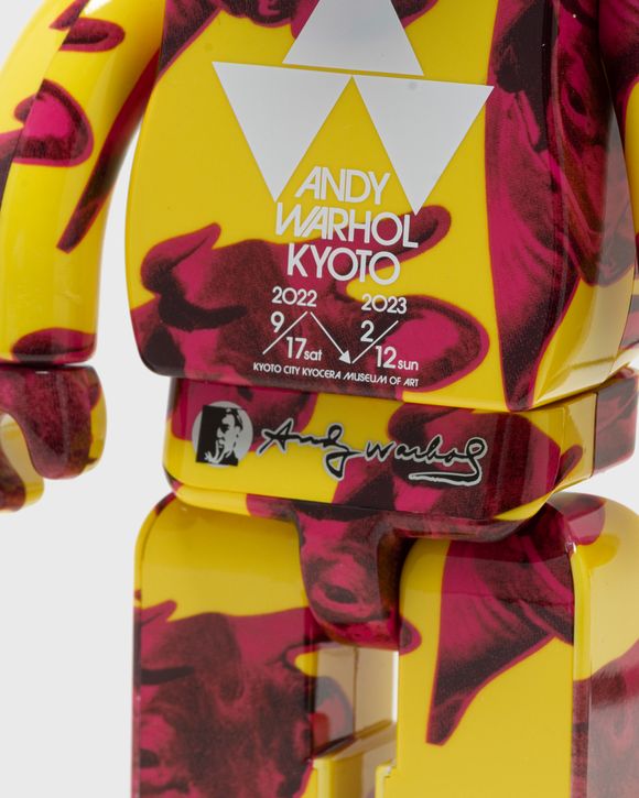 400% & 100% Bearbrick set - Andy Warhol (Cow Wallpaper) by Medicom